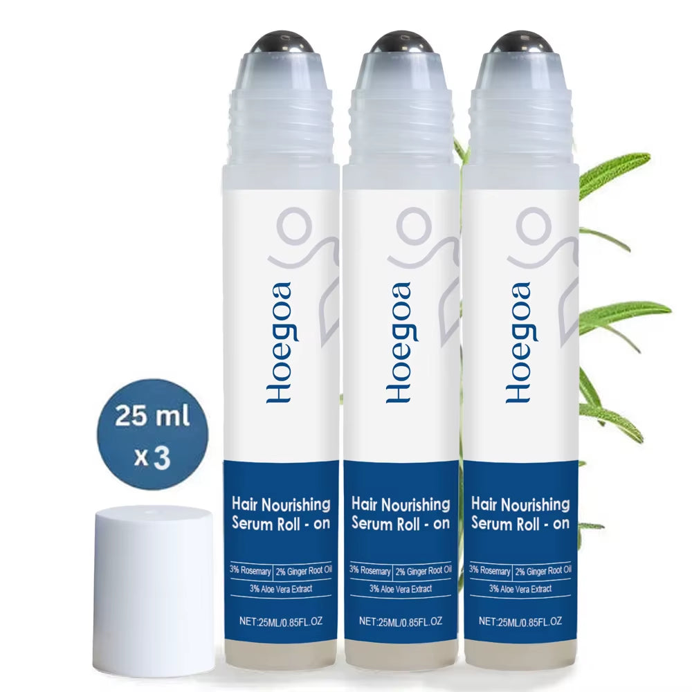 Roll-On Rosemary Hair Growth Serum anti Hair Loss for Scalp Treatment Nourishing Strengthening Hair Roots Increases Hair Density