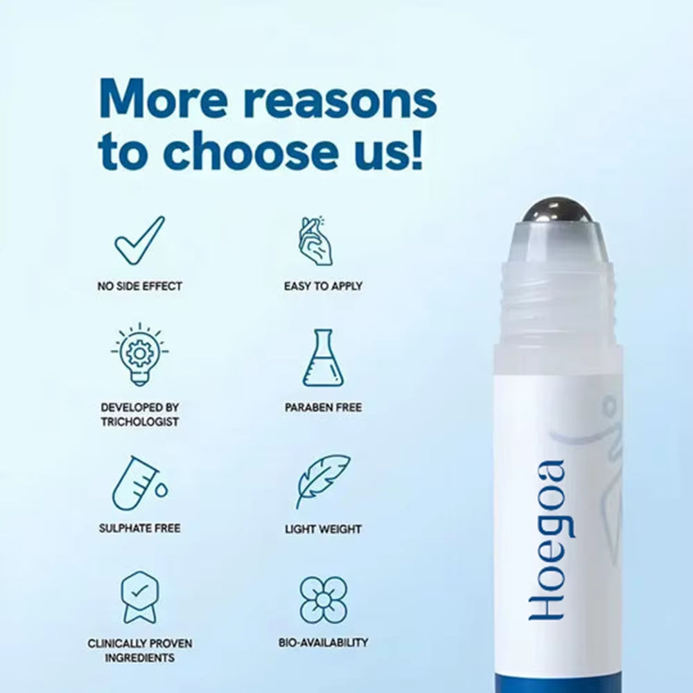 Roll-On Rosemary Hair Growth Serum anti Hair Loss for Scalp Treatment Nourishing Strengthening Hair Roots Increases Hair Density