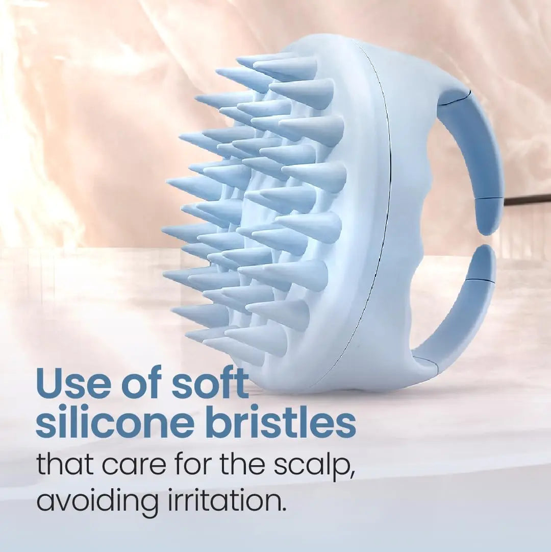 Hair Scalp Massager Shampoo Brush Scalp Exfoliator for Dandruff Removal for Hair Growth Wet Dry Scalp Exfoliator Brush