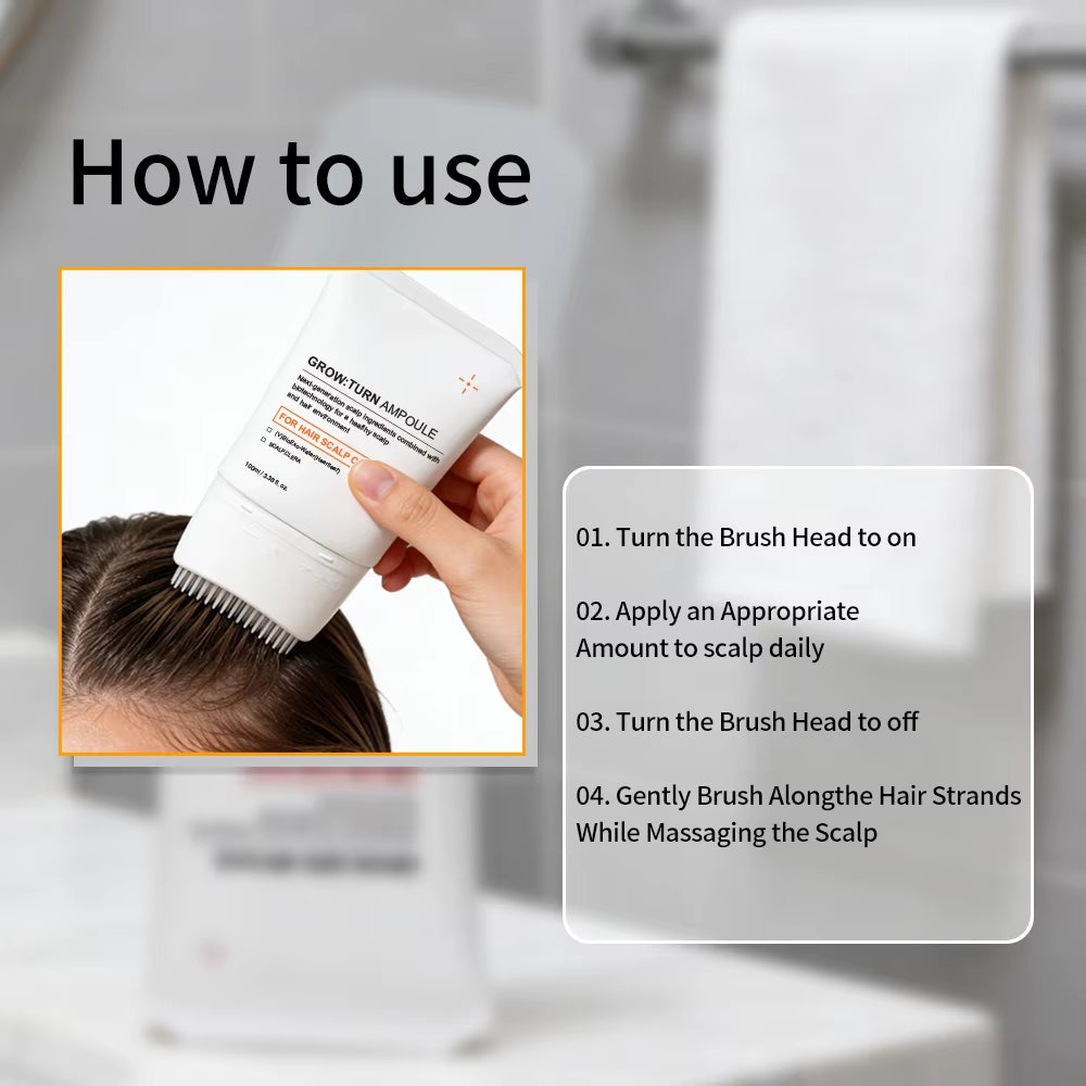 Peptide Hair Growth Serum Korean Fast Effect for Hair Treatment Growth Scalp Serum Peptide PDRN Hair Growth Serum