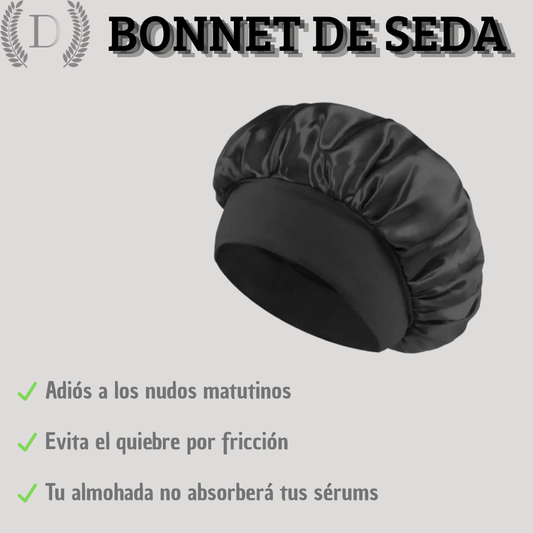 Bonnet de Seda Premium | Protección Nocturna Anti-Frizz y Anti-Rotura